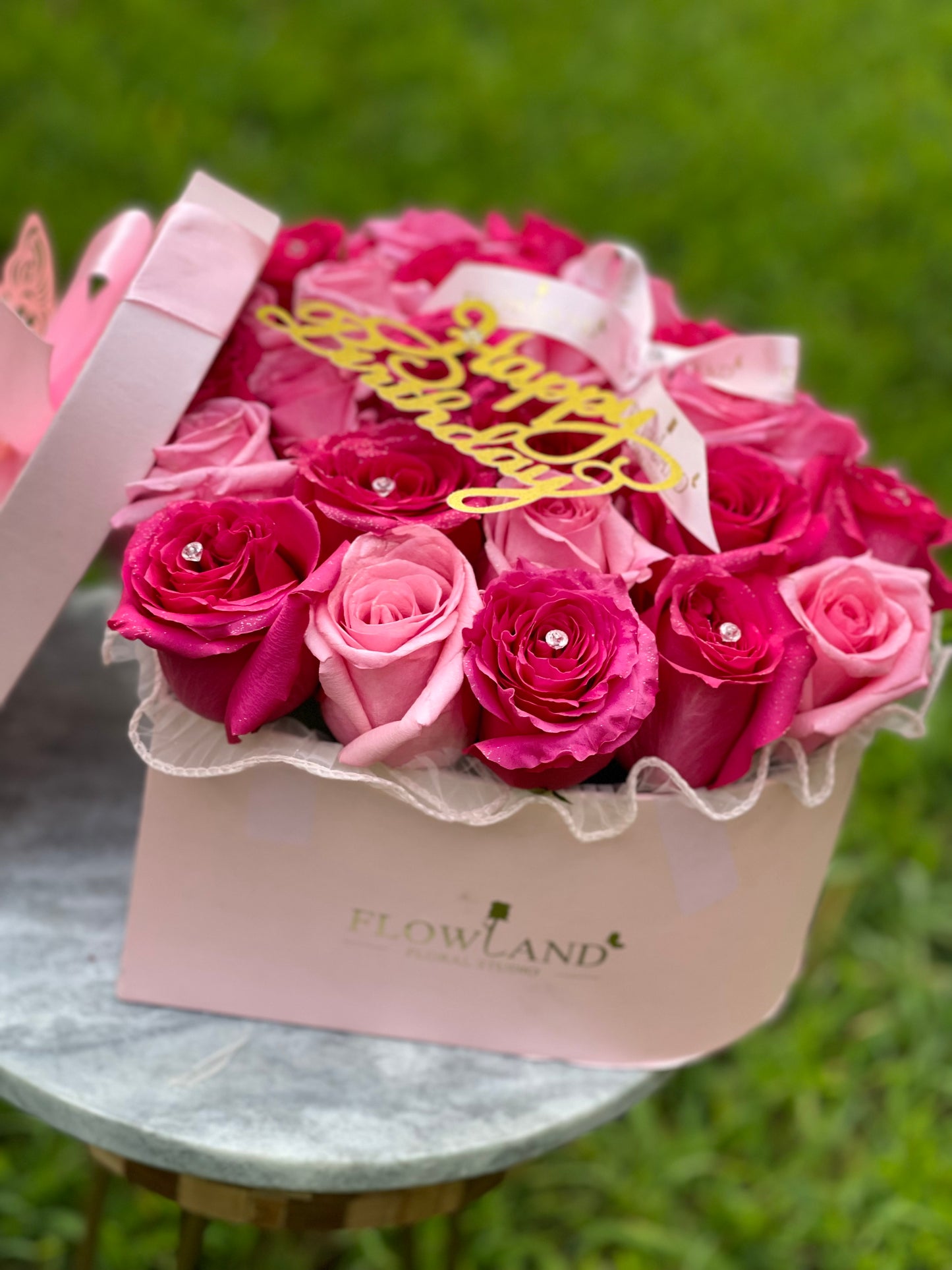 Pink Heart Arrangement