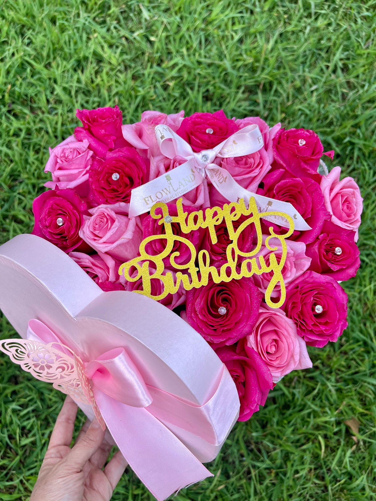 Pink Heart Arrangement
