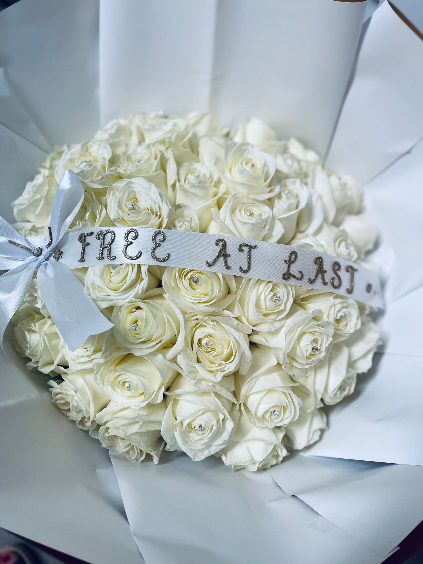 Lady In White Bouquet