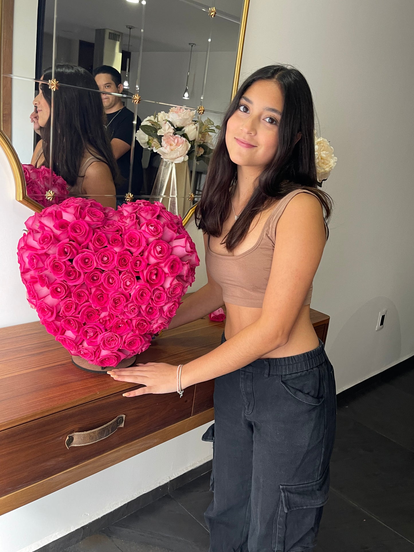 Pinky Heart Wooden 360’view💗