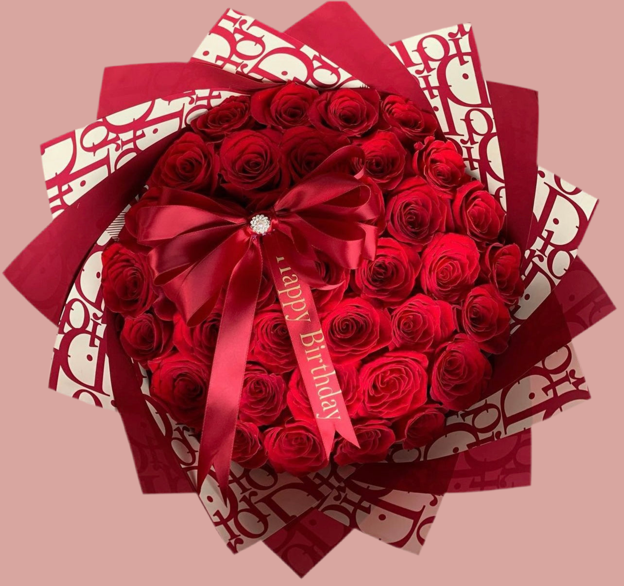 (Copy) 50 Roses Bouquet (Ramo Buchon)