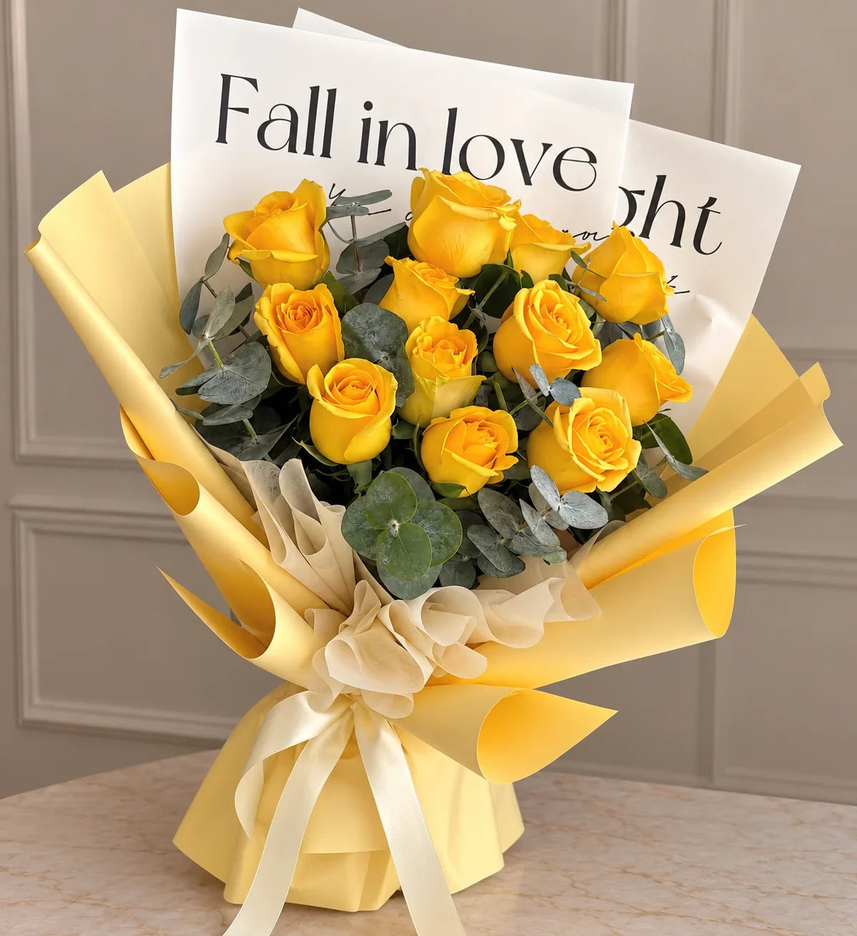 SEPTEMBER Yellow Rose  Sunflowers Bouquet 🌻